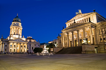 Image showing berlin gendarmenmarkt sunset