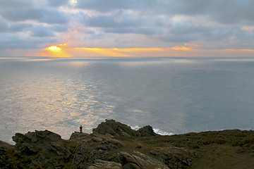 Image showing lone sunset