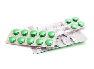 Image showing Green pills 