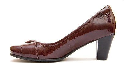 Image showing Brown woman's shoe