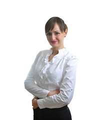 Image showing Young business woman