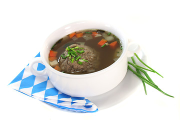 Image showing Liver dumpling soup