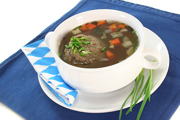 Image showing Liver dumpling soup