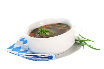 Image showing Liver dumpling soup