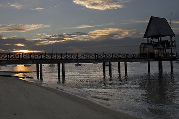 Image showing Sunset at the Beach