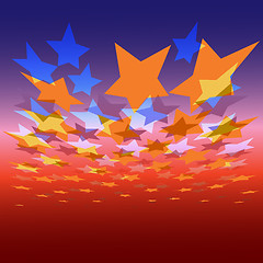 Image showing abstract stars background