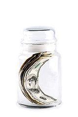 Image showing money in glass jar 