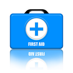 Image showing Blue First Aid Kit