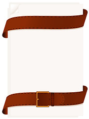 Image showing Paper and belt