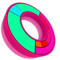 Image showing Color Pie Diagram