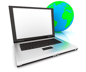 Image showing 3D Web Icon - Internet