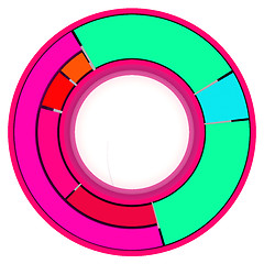 Image showing Color Pie Diagram