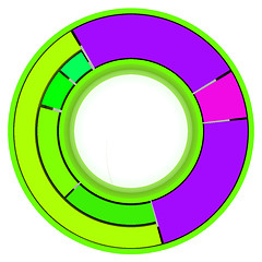 Image showing Color Pie Diagram