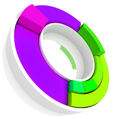 Image showing Color Pie Diagram