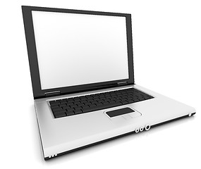 Image showing Laptop On White Background