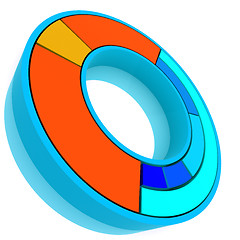 Image showing Color Pie Diagram