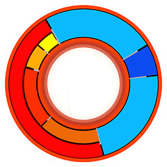 Image showing Color Pie Diagram