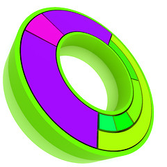 Image showing Color Pie Diagram