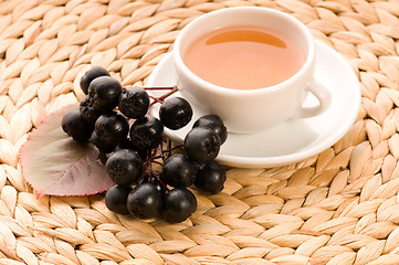 Image showing Black chokeberry tea