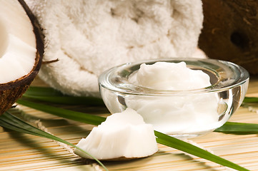 Image showing Coconut and coconut oil 