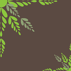Image showing Green leaves.  Vector illustration