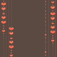 Image showing Hearts Background .  Vector illustration