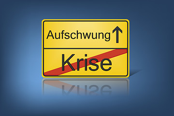 Image showing Krise Aufschwung