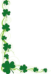 Image showing Shamrock Border