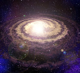 Image showing spiral vortex galaxy in space