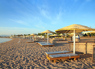 Image showing empty sandy beach