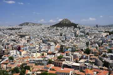 Image showing View of Lycabettus Hill in Athens