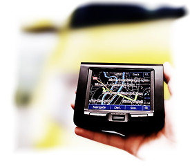 Image showing Gps in a man hand.