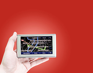 Image showing Gps in a man hand.