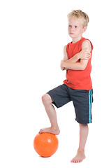 Image showing Boy With Football