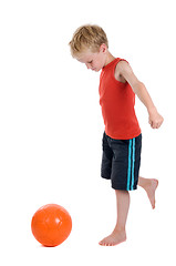 Image showing Boy With Football