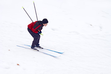 Image showing Boy Skiing