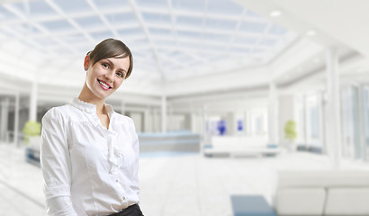 Image showing Portrait of a young attractive business woman