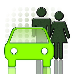 Image showing Car and Couple