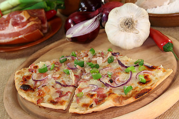 Image showing Tarte flambée