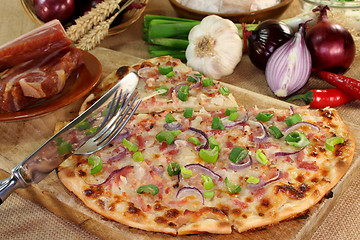 Image showing Tarte flambée