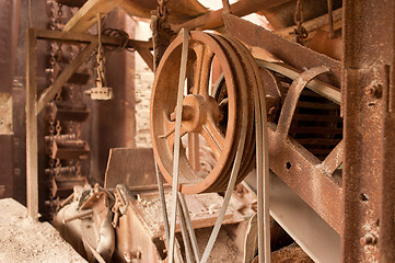 Image showing Old mining machinery