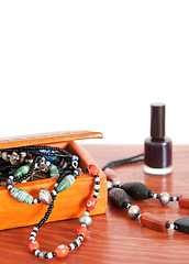 Image showing African beads and necklaces