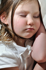 Image showing little girl sleeping