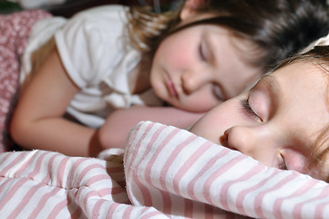 Image showing sleeping children