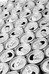 Image showing empty cans background