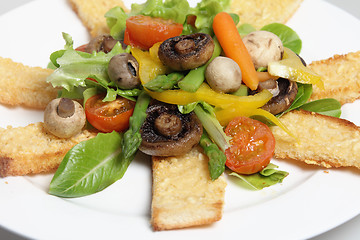 Image showing Vegetarian lunch