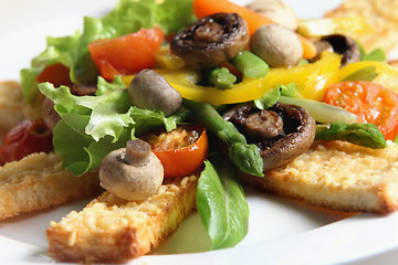 Image showing Vegetarian meal