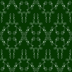 Image showing Seamless wallpaper of floral pattern 