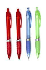 Image showing colorful ball point pens