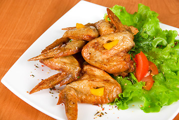 Image showing roasted chicken wings